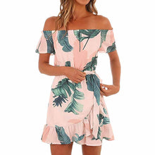 Load image into Gallery viewer, 2019 New Summer Women Dress Sexy Hawaiian Pink