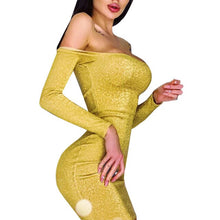 Load image into Gallery viewer, 2019 New Summer Women Dress Sexy Sheath Bling